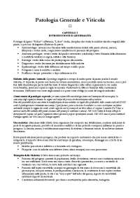 Appunti di Patologia Generale e Viticola
