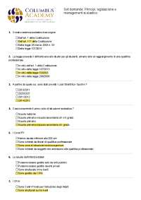 Principi, legislazione e management scolastico - 6 CFU IUS/09