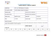 1622 ASM2 – Database Design and Development Framework ASSIGNMENT 2 ...