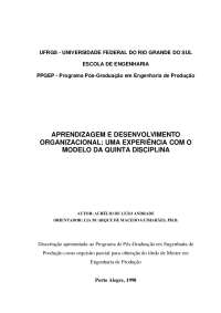 Aprendizagem Organizacional: Uma Abordagem Sistêmica - Estudo de Caso na TRENSURB