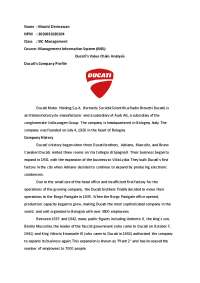 Ducati's Value Chain Analysis: A Case Study in Strategic Management - Prof. Fauzi