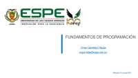 Fundamentos de Programación: Introducción a Variables, Datos y Operadores