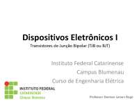 Transistores de Junção Bipolar (TJB ou BJT): Estrutura, Operação e Aplicações