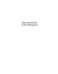 Philippine State and Society: Politics and History