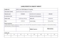 ASSIGNMENT 01 Software Development Life Cycle | Study Guides, Projects ...