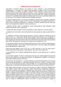 Temperatura ed atmosfera