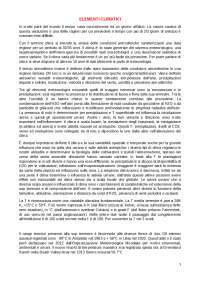 Appunti sugli elementi climatici
