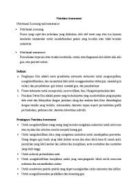 Nutritional assessment