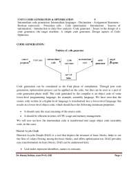 UNIT 5 COMPILER DESIGN