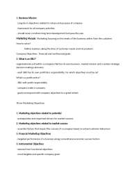 Strategy for Business to Consumer Marketing