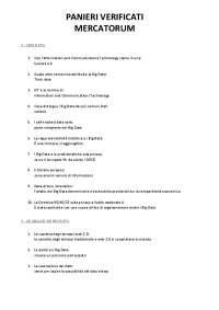 Paniere Completo DIGITAL E SOCIAL MEDIA MANAGEMENT Università Mercatorum AGGIORNATO
