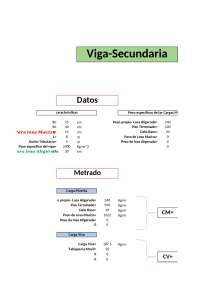 Diseño de Vigas de Concreto Armado