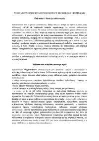 Reakcja sulfonowania Sulfonowanie jest to proces jednostk