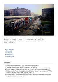 Przemiany w Polsce i na świecie po upadku komunizmu