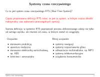 Systemy czasu rzeczywistego