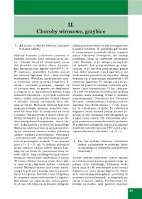II. Choroby wirusowe, grzybice