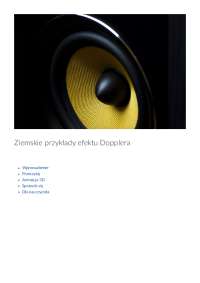Ziemskie przykłady efektu Dopplera
