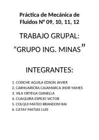 Prácticas de Mecánica de Fluidos