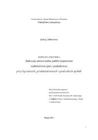Sukcesja uniwersalna publicznoprawna (administracyjna i ...