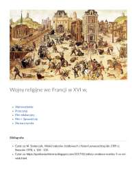 Wojny religijne we Francji w XVI w.
