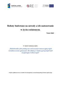 Roboty budowane na zawody a ich zastosowanie w życiu ...