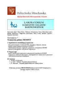 Tranzystor polowy MOSFET