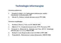 Technologie informacyjne