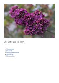 Jak definiuje się estry?