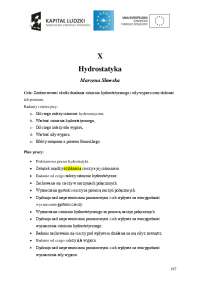 X Hydrostatyka