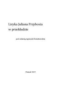 Liryka Juliana Przybosia w przekładzie
