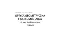 Optyka geometryczna i instrumentalna: Głębia ostrości, Interferencja, Dyfrakcja