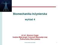 Biomechanika Inżynierska