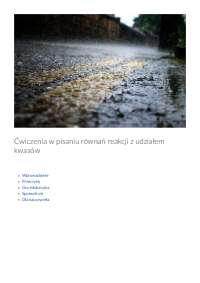Ćwiczenia w pisaniu równań reakcji z udziałem kwasów
