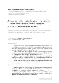 Ocena czynników opóźniających rozpoznanie i leczenie ...