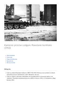 Kamienie przeciw czołgom. Powstanie berlińskie (1953)