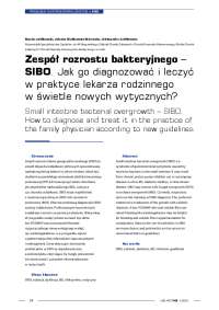 Zespół rozrostu bakteryjnego – SIBO. Jak go diagnozować i ...