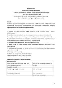 1 Język francuski podręcznik: VERSION ORIGINALE 1