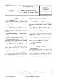 Pomiar impedancji mechanicznej