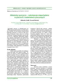 Alkaloidy sporyszu – substancje niepożądane w paszach i ...
