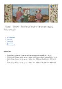 Tristan i Izolda – konflikt moralny i tragizm losów kochanków