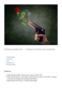 Zmiany społeczne – z historii ruchów non violence