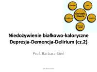Niedożywienie białkowo-kaloryczne Depresja-Demencja ...