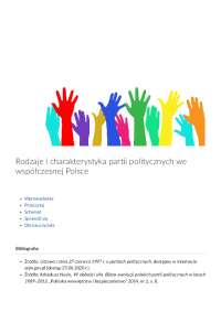 Rodzaje i charakterystyka par i politycznych we współczesnej ...
