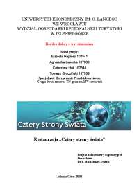Restauracja „Cztery strony świata”