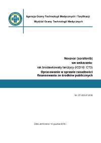 Nexavar (sorafenib) we wskazaniu: rak brodawkowaty ...