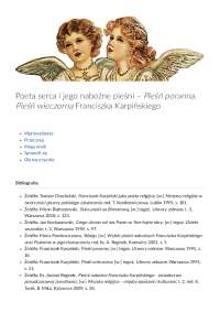 Poeta serca i jego nabożne pieśni – Pieśń poranna