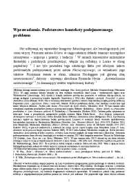 Wprowadzenie. Podstawowe konteksty podejmowanego ...