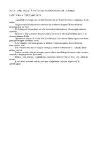 INTRODUÇÃO À PSICOLOGIA DA APRENDIZAGEM 2