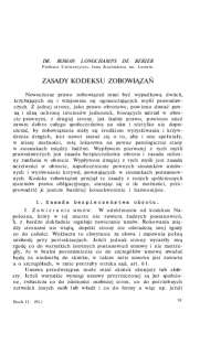 ZASADY KODEKSU ZOBOWIĄZAŃ