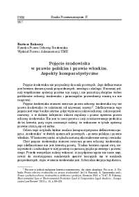 Pojęcie środowiska w prawie polskim ...